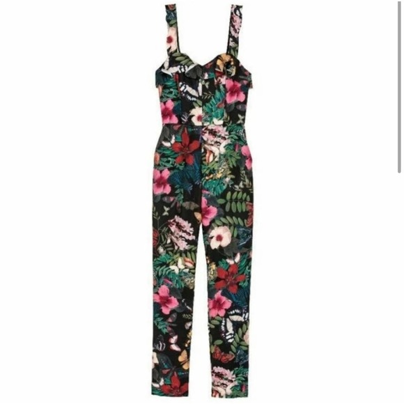 H&M Pants - H&m Floral Jumpsuit